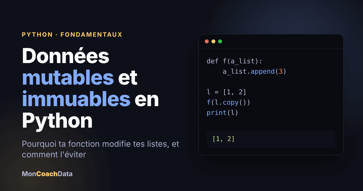 couverture donnees mutables immuables python