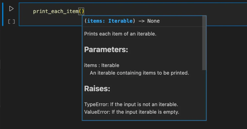 Docstring meilleures pratiques Python